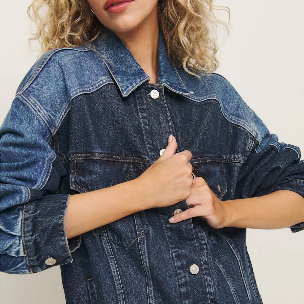 Reformation- Brooks Oversized Denim Jacket
